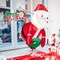 Costway 3.3FT Inflatable Christmas Santa Claus Broke Out from Window Hanging Decoration